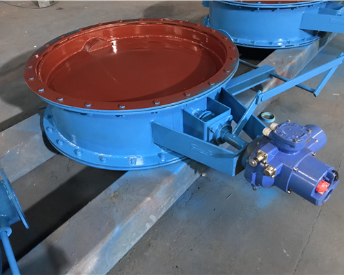 單軸驅(qū)動雙百葉窗式擋板